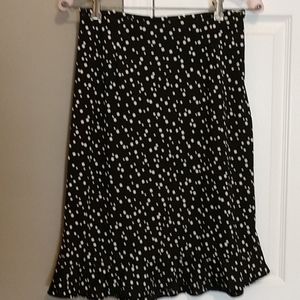 Black polka dot skirt